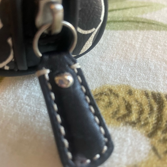 Coach Black and White Patterned Pouch - Picture 4 of 7